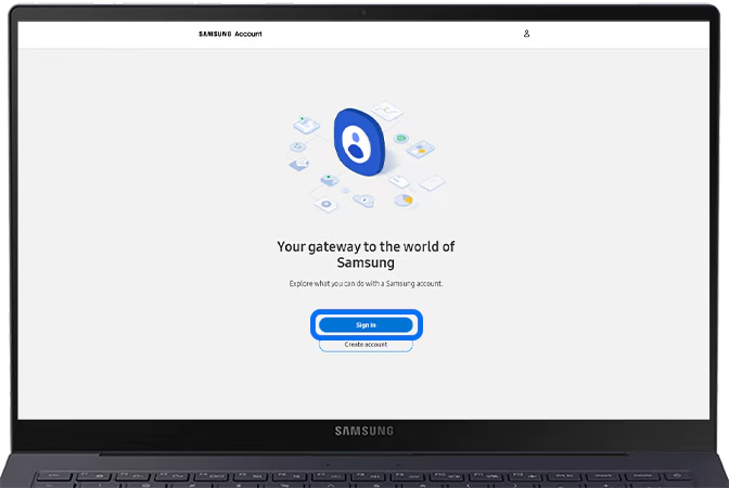 Samsung Account website